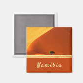 Sossusvlei写真のナミビア赤い砂丘と文字 マグネット (正面/裏面)