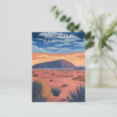 Sossusvlei Namibia Desert Vintage Travel ポストカード (スタンド正面)