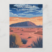 Sossusvlei Namibia Desert Vintage Travel ポストカード (正面)