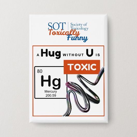 SOT – 毒性おもしろい – ボタンなしでハグ 缶バッジ (正面)