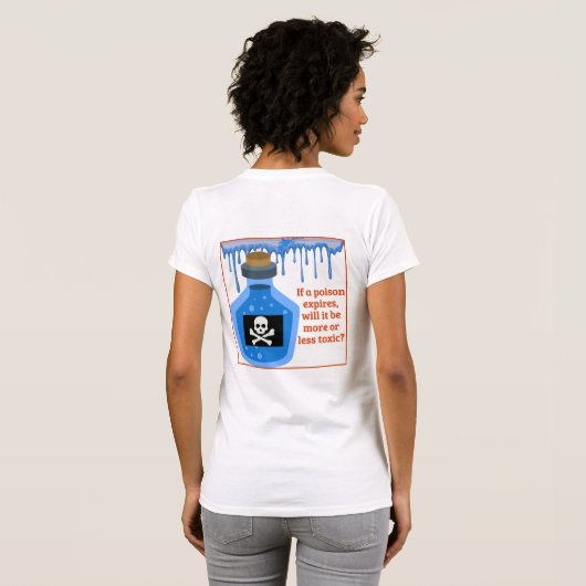 SOT – 毒性 – おもしろい期限切れの毒 Tシャツ (裏面フル)