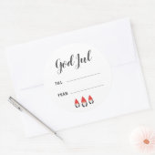 Söta Tomtenissar - Julklappsetiketter ラウンドシール (封筒)