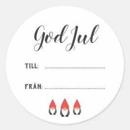 Söta Tomtenissar - Julklappsetiketter ラウンドシール