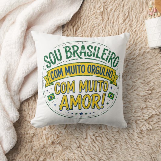 Sou Brasileiro Com Muito Orgulho Vintage クッション (ブランケット)