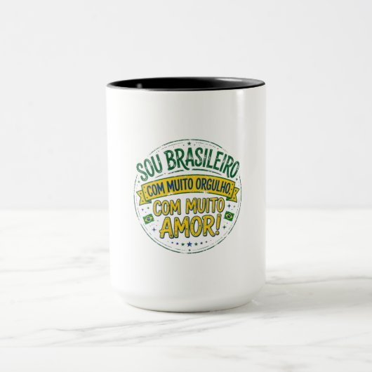 Sou Brasileiro Com Muito Orgulho Vintage マグカップ (中央)