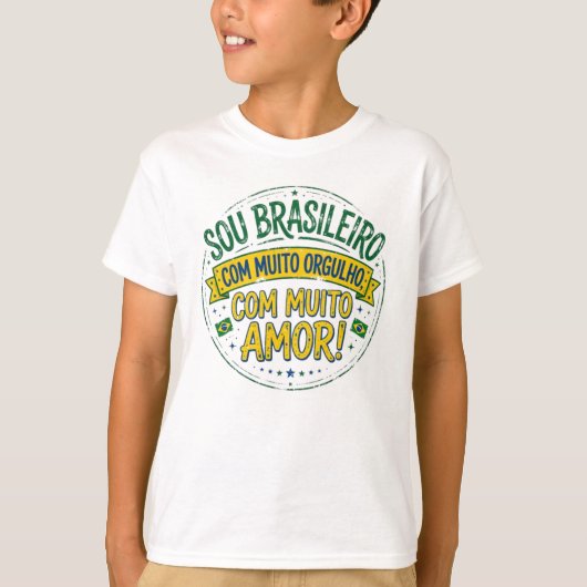Sou Brasileiro Com Muito Orgulho Vintage Tシャツ (正面)