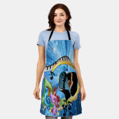 Soul All-Over-Music Tank Topのプリント エプロン (着用した状態)