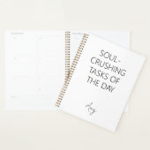 Soul-Crushing Tasks of the Day Notebook プランナー手帳 (ディスプレー)