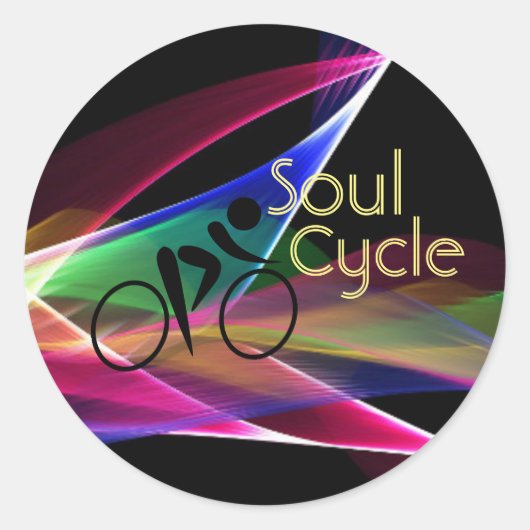 Soul Cycle Retro Neon Promotion ラウンドシール (正面)