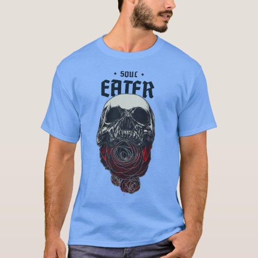 SOUL EATER Skull and Red Rose |  Tシャツ (正面)