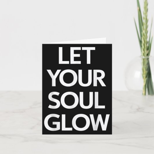 Soul Glowメッセー感動的ジ カード (正面)