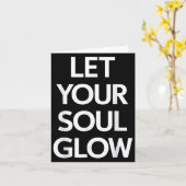 Soul Glowメッセー感動的ジ カード (黄色い花)