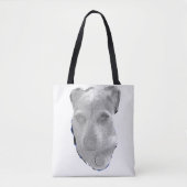 Soul in the Scruff – Emotional Dog Portrait Tote トートバッグ (正面)