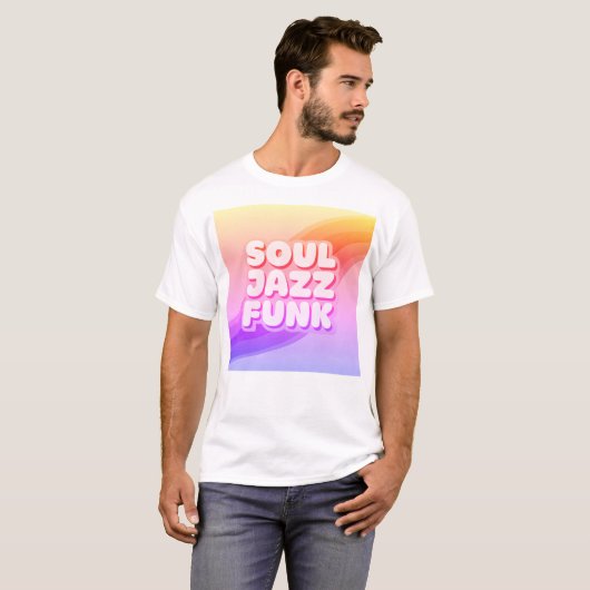 Soul Jazz Funk pastel T-Shirt Tシャツ (正面フル)