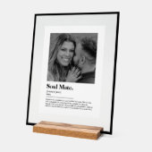 Soul Mate辞書の定義(写真カスタム付き) アクリルサイン (傾斜)