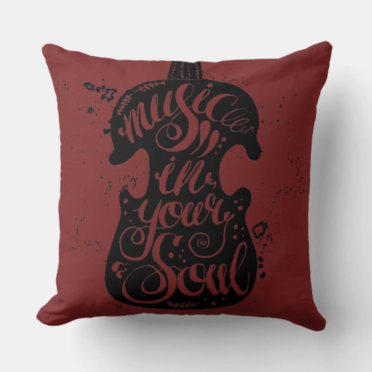 Soul Music Pillowの音楽 クッション (正面)