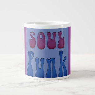 Soul Music Wordsグラフィファンキーックス ジャンボコーヒーマグカップ