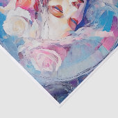 Soul of an Angel, Pastel紙コラージュ，デコページ 薄葉紙 (詳細)