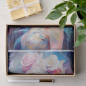 Soul of an Angel, Pastel紙コラージュ，デコページ 薄葉紙 (ギフト)