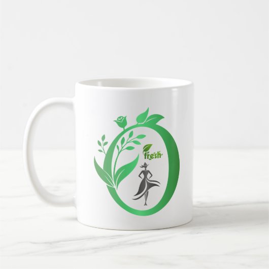 “Soul of Nature Mug | Man & Tree Design” コーヒーマグカップ (左)