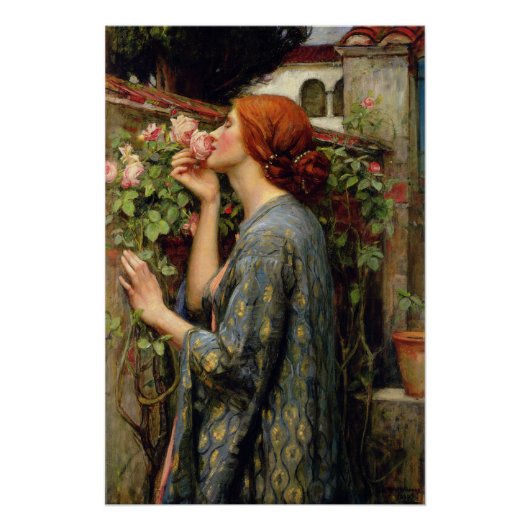 Soul of the バラ by John William Waterhouse ポスター (正面)
