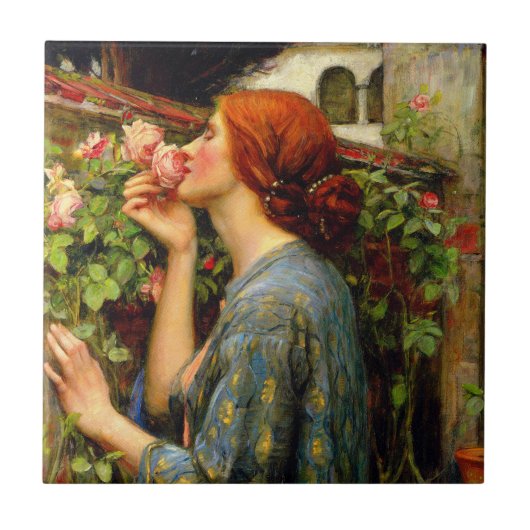 Soul of the Rose John William Waterhouse タイル (正面)