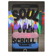 Soul Over Scrollクリップボード – デスクアートクリップボード クリップボード (裏面)