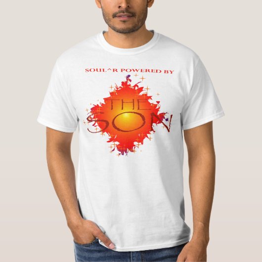Soul^rは息子によって動力を与えました Tシャツ (正面)