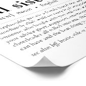 Soul Sister Definition Friend 最高の Friendship Gift ポスター (角)