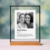 Soul Sister Dictionary Definition with Photo アクリルサイン (ニュートラル)
