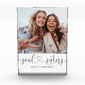 Soul Sister Script Gift For Sister Photo Keepsake フォトブロック (正面)