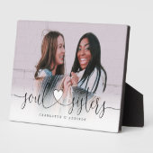 Soul Sistersハートス最高のクリットFriendsフォトギフト フォトプラーク (側面)