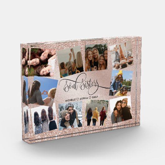 Soul Sisters 最高の Friends Forever Insert Photo フォトブロック (左)