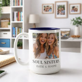 Soul Sisters Best Friends BFF Personalized ツートーンマグカップ