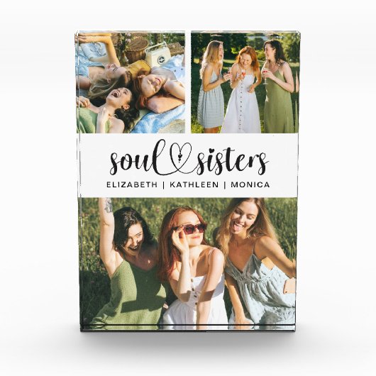 Soul Sisters Friends Script Photo Collage Block フォトブロック (正面)