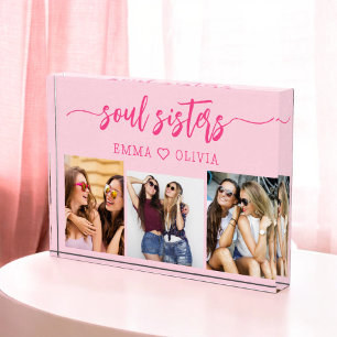 Soul Sisters Hot Pink 3フォトコラージュキープサケ フォトブロック