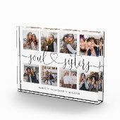 Soul Sisters Script Gift For Friends Photo Collage フォトブロック (右)