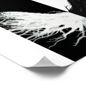 Soul Takes Flight Abstract Wings Alcohol Ink Art ポスター (角)