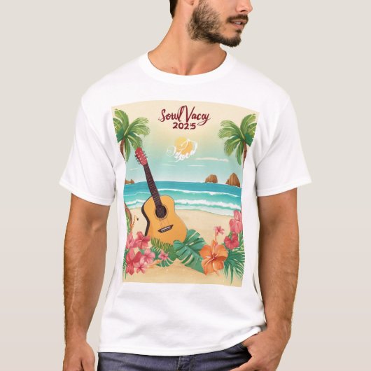 Soul Vacay 2025ロゴユニセックスティー Tシャツ (正面)