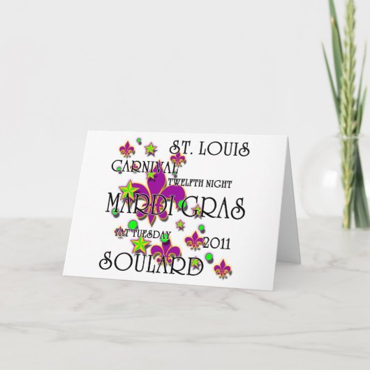 Soulardの謝肉祭2011年 カード (正面)