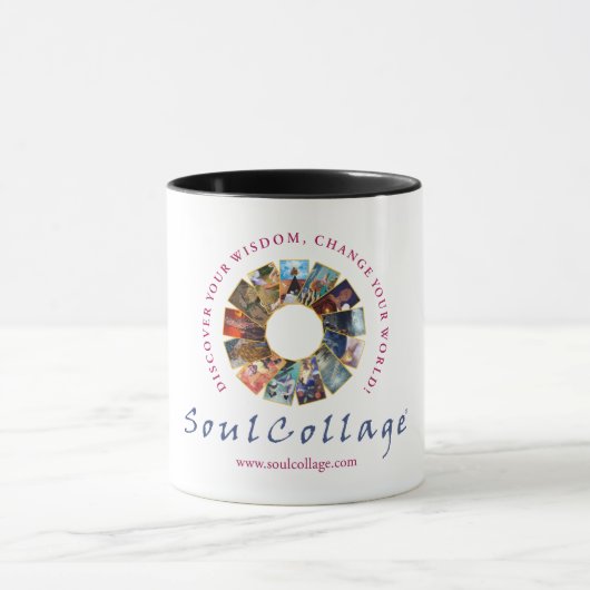 SoulCollage®のロゴの信号器のマグ マグカップ (中央)