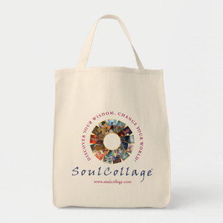 SoulCollage®のロゴの買い物袋 トートバッグ