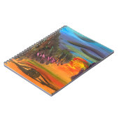 Soulful Horizon Hand Painted Design ノートブック (左側)