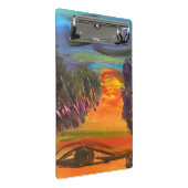 Soulful Horizon Hand Painted Design  ミニクリップボード (アングル)