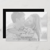 Soulful Love日付カードを保存 セーブザデート (正面/裏面)