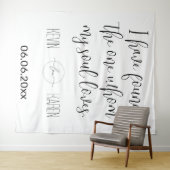 Soulful Union Customizable Wedding Backdrop タペストリー (インサイチュ(横))