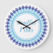 Soulful Vibes mandala ラージ壁時計 (正面)