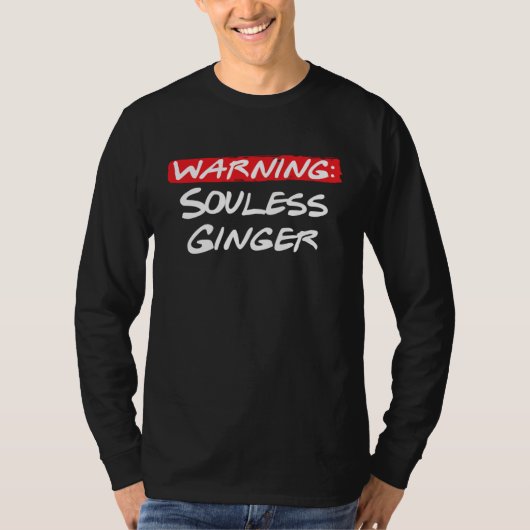 Soulless Ginger Redhead Goth St Patricks Day Tシャツ (正面)