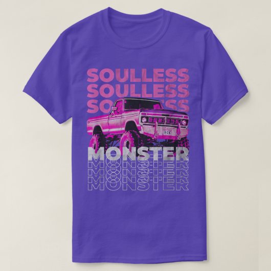 Soulless Monster Truck Vaporwave Aesthetic  Tシャツ (デザイン正面)