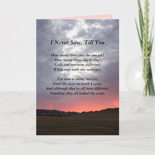 Soulmate California Sunset Love You Greeting Card カード (正面)